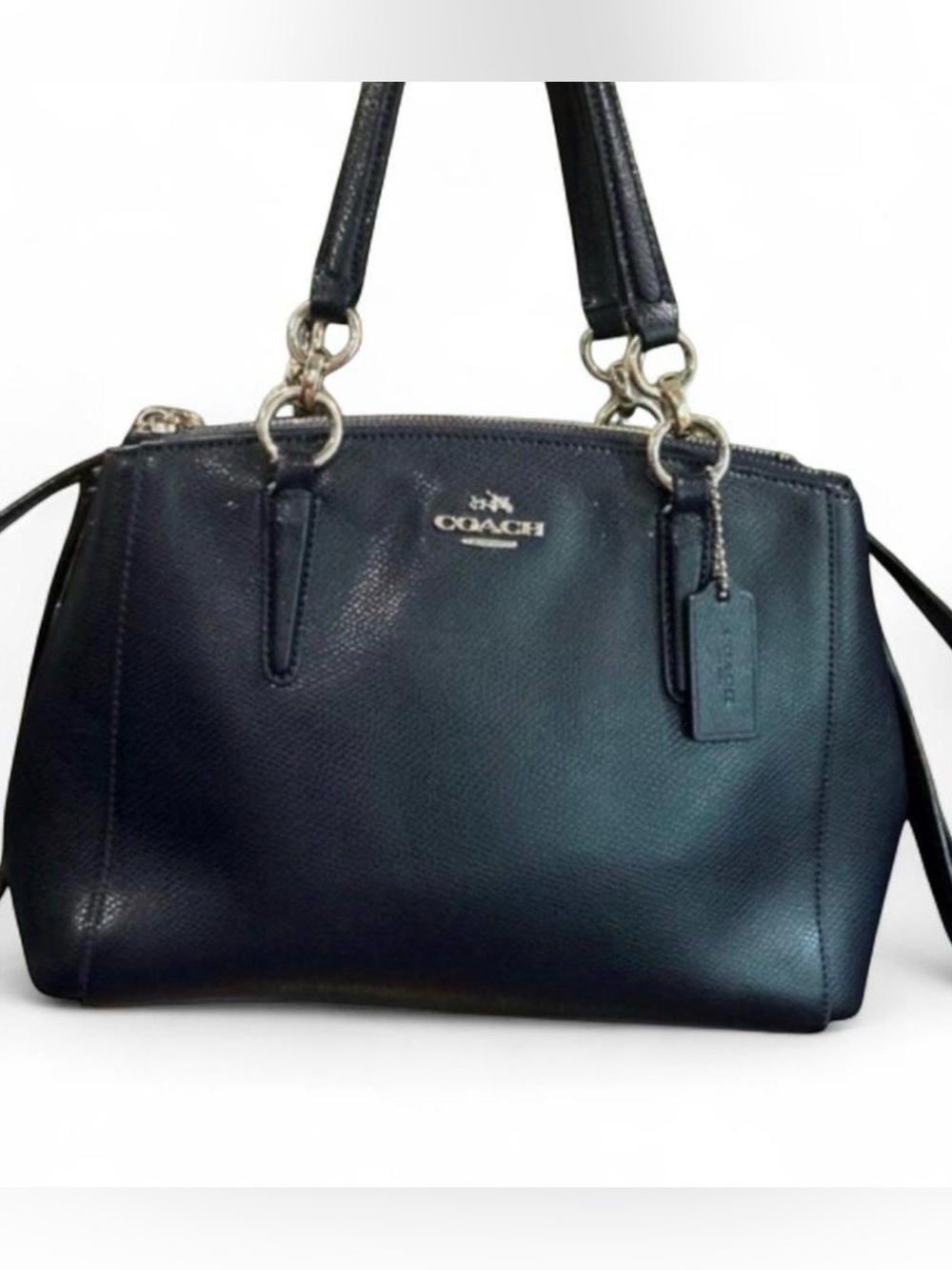Coach Christie Carryall Navy Blue flawed